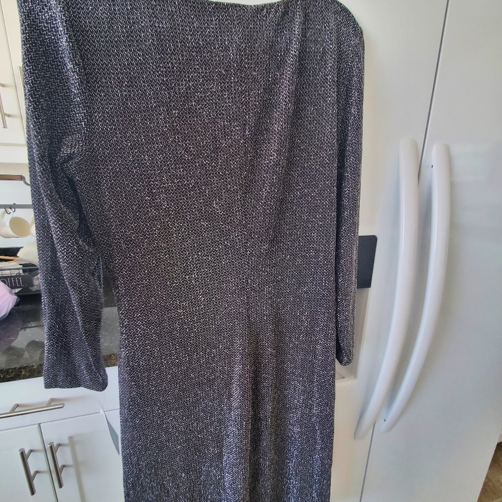 Lauren Black and Silver Dress (Stretches up to Size 18) - Picture 3 of 4